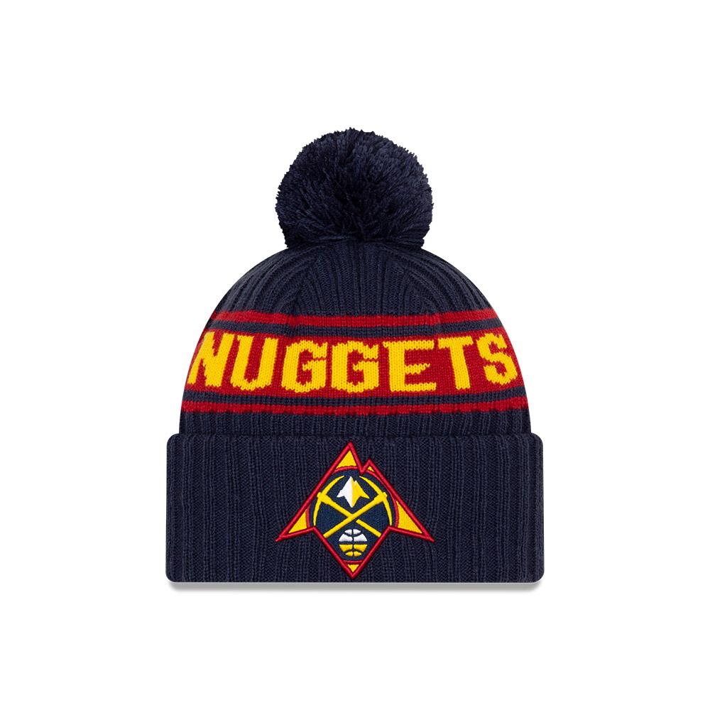 Шапка New Era Denver Nuggets 2021 Draft Edition Pom Knit NBA Beanie
