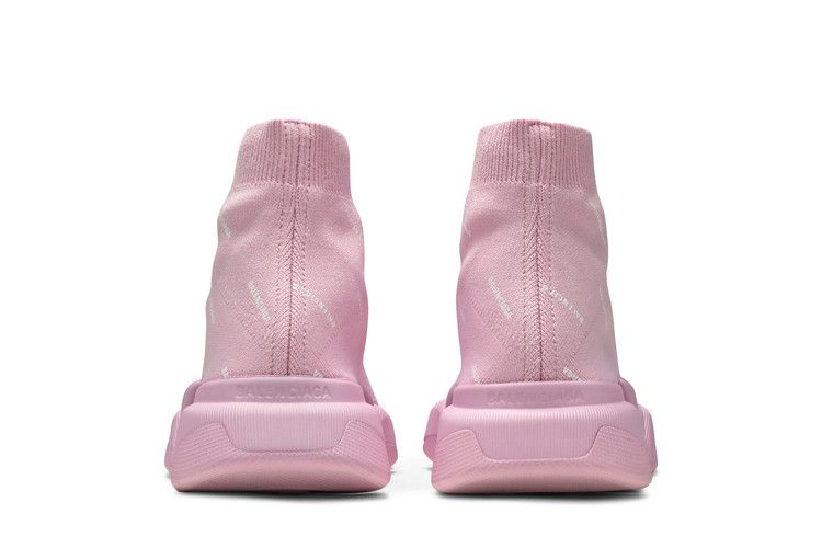 Кроссовки Balenciaga Wmns Speed 2.0 Sneaker 'Allover Logo - Soft Pink'