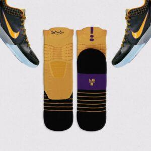 Ehot-Kobe-Yellow-Black-Quarter-Socks-300x300