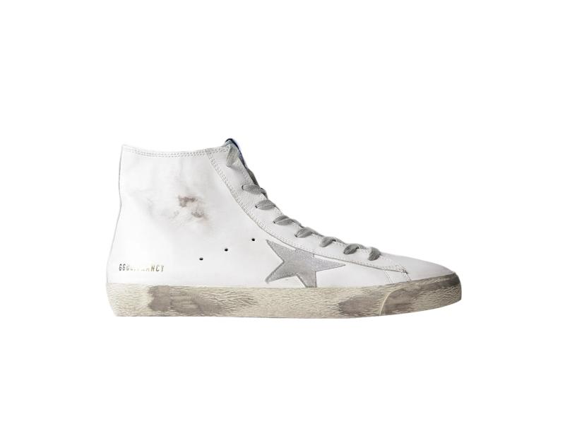 Кроссовки Golden Goose Francy High White Silver