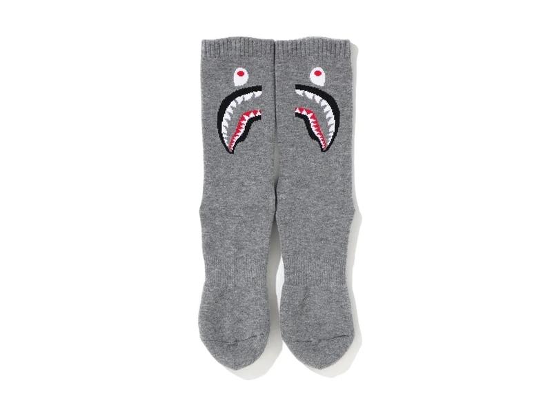 Спортивные носки BAPE 2Nd Shark Socks (FW20) Grey