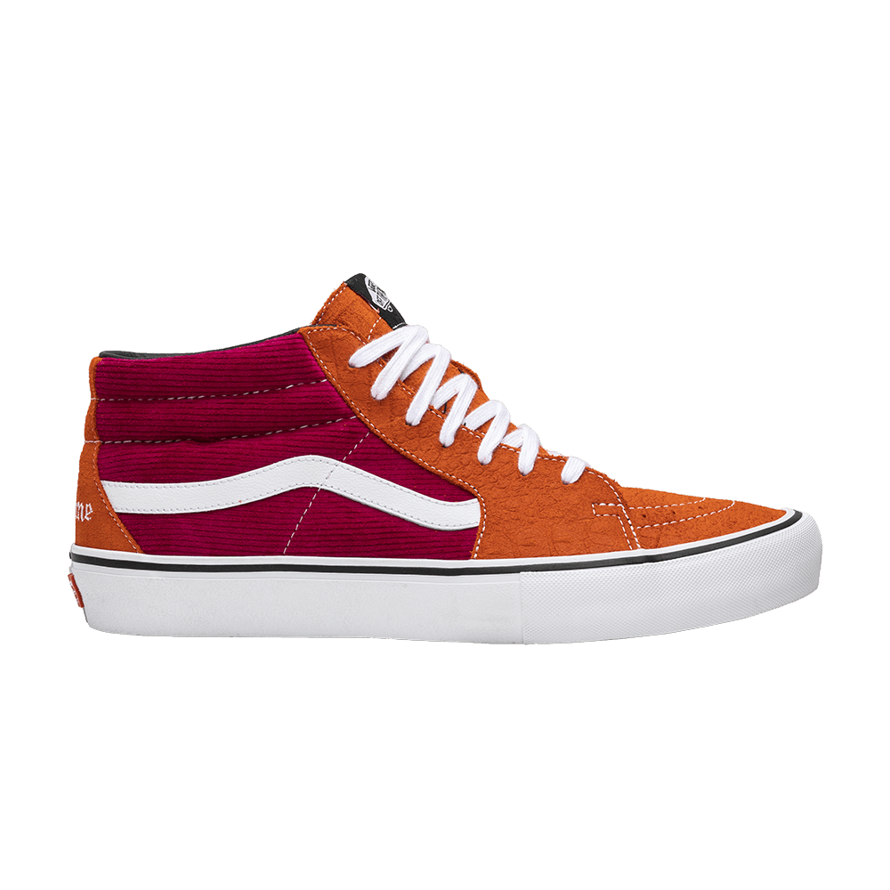 Кроссовки Vans Supreme x Sk8 Mid Pro 'Corduroy Croc'