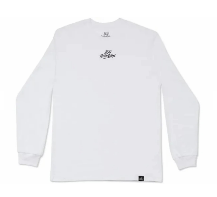 Футболка 100 Thieves Daybreak Long Sleeve Tee White