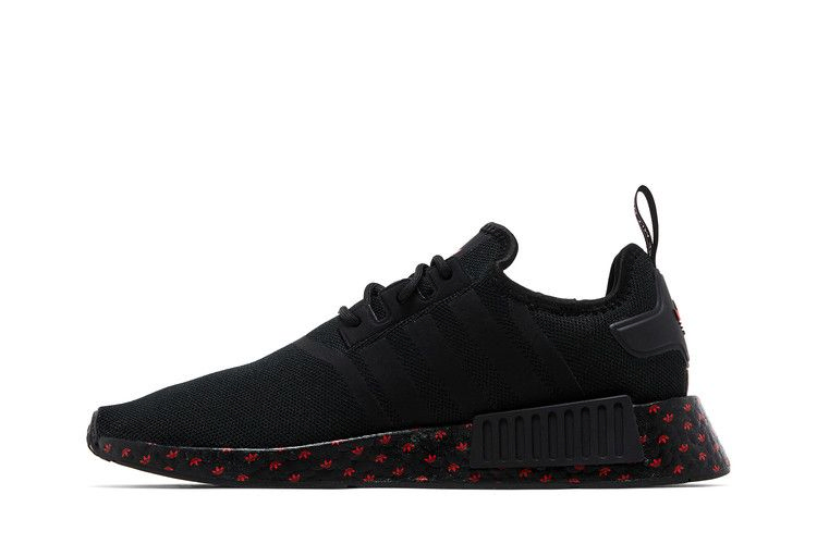 Кроссовки adidas NMD_R1 'Black Scarlet Trefoil Midsole'
