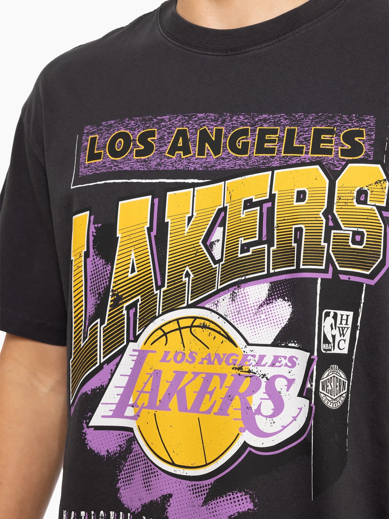 Футболка Mitchell & Ness Los Angeles Lakers Vintage Brush Off 2.0 NBA T-Shirt