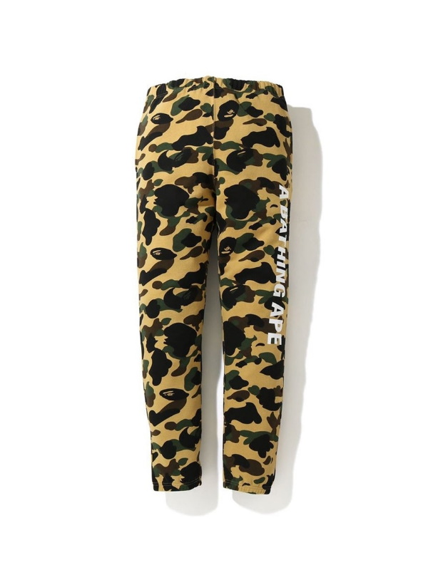 Спортивные штаны BAPE 1st Camo Side Logo Slim Sweat Pants Yellow