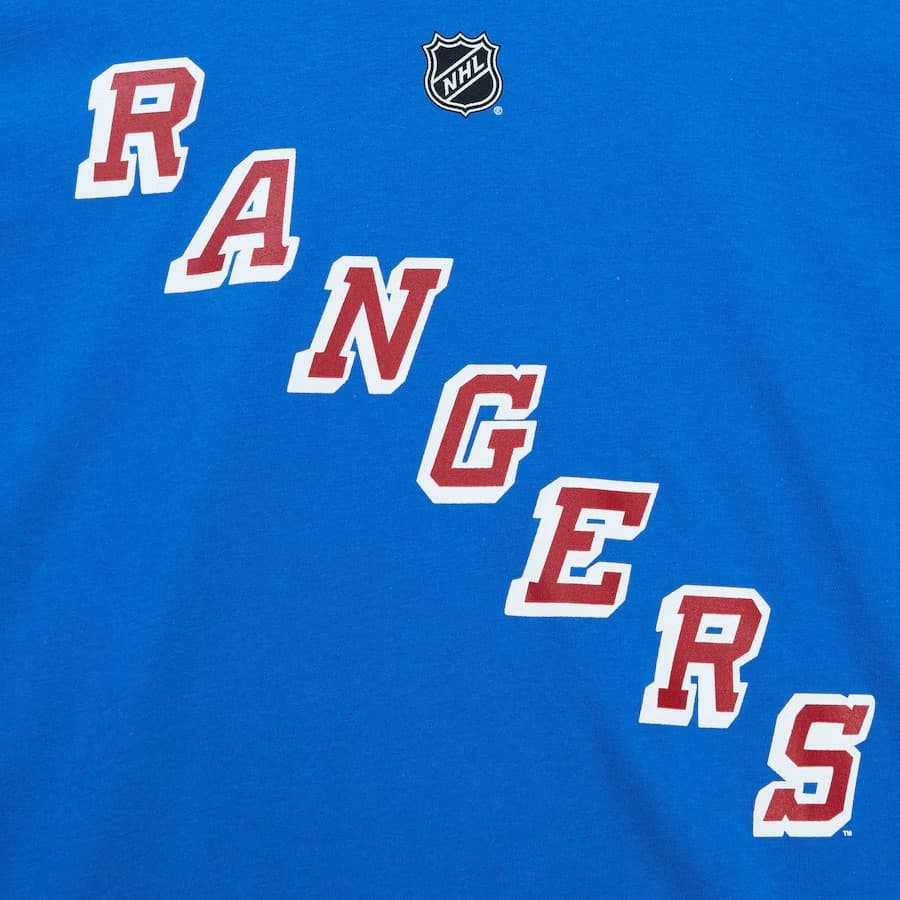 Футболка Mitchell & Ness Mike Richter Blue New York Rangers Name & Number T-Shirt