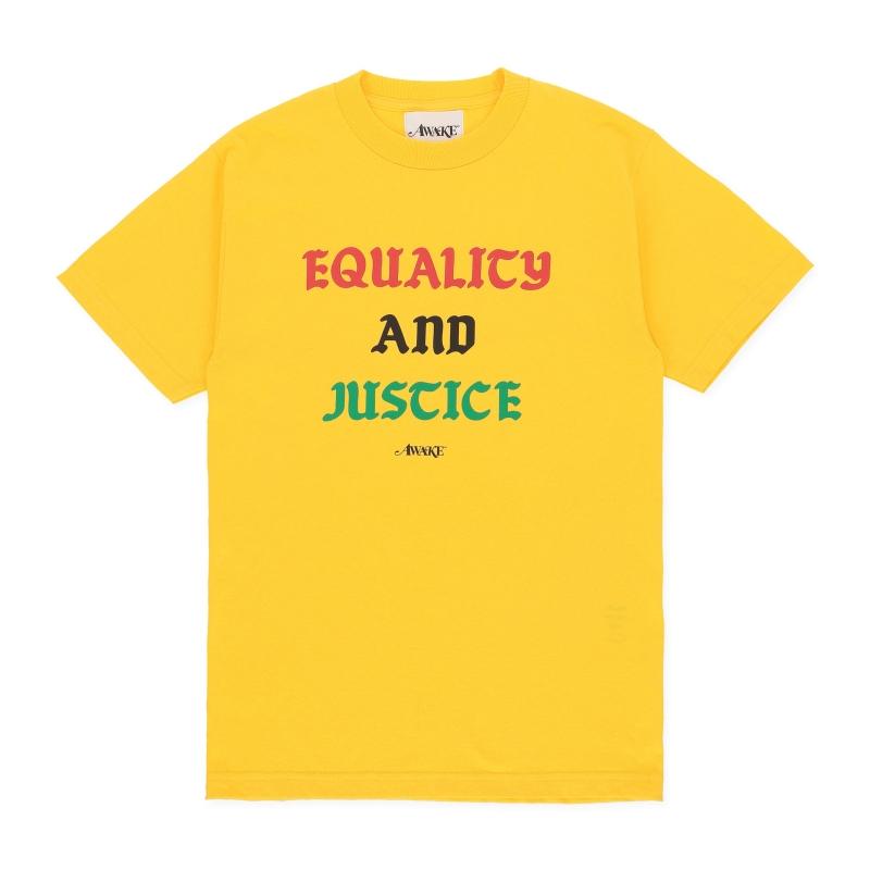 Футболка Awake Equality and Justice Tee Yellow