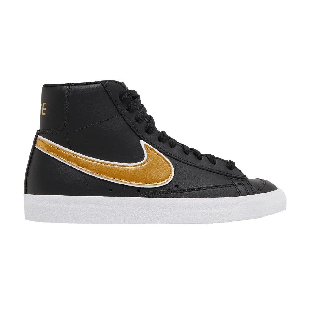Кроссовки Nike Wmns Blazer Mid '77 Essential 'Black Metallic Gold'