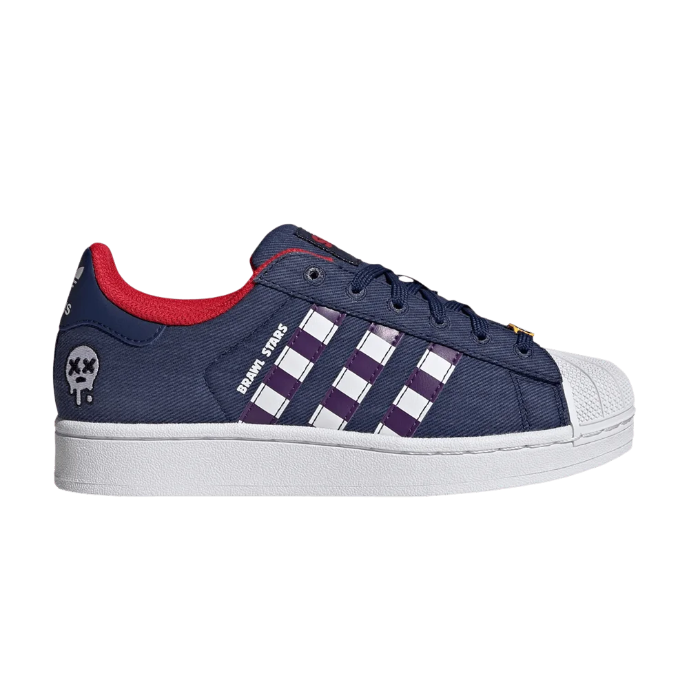 Кроссовки Brawl Stars x adidas Superstar II Big Kid 'Dark Blue Violet Cloud White'