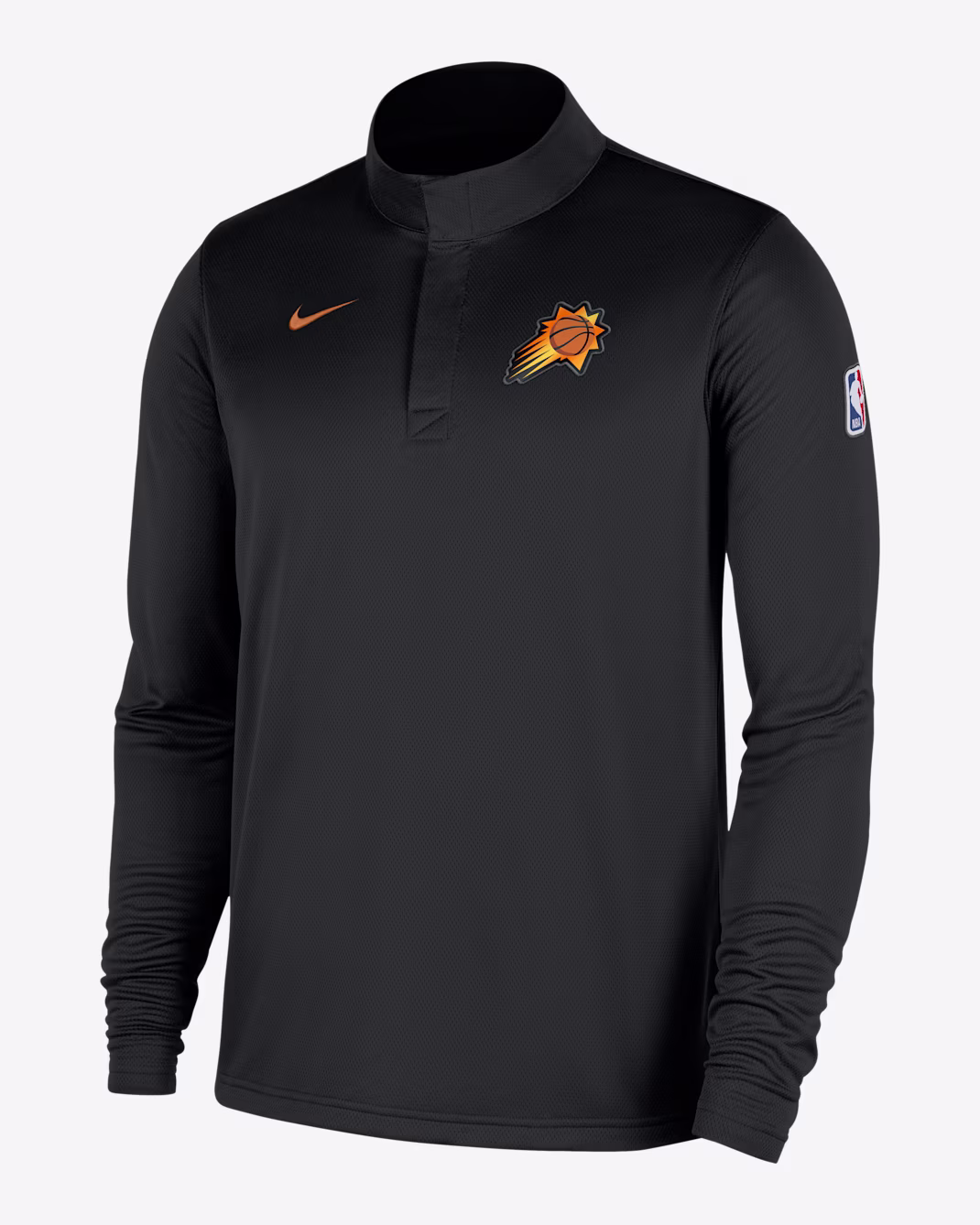 Мужской тренировочный лонгслив Nike NBA Phoenix Suns Black/Clay Orange