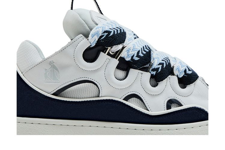 Кроссовки Lanvin Curb Sneakers 'White Navy Blue'