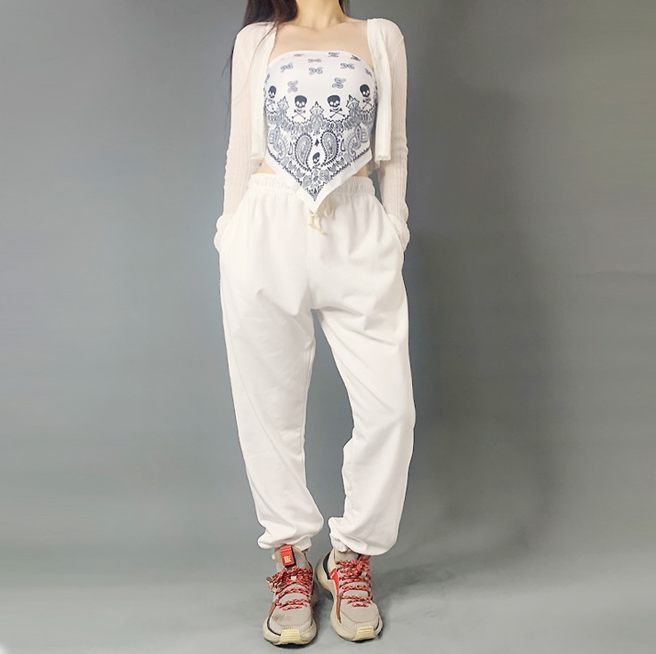 Спортивные брюки 2020 Hip-hop Sweatpants Monochromatic White