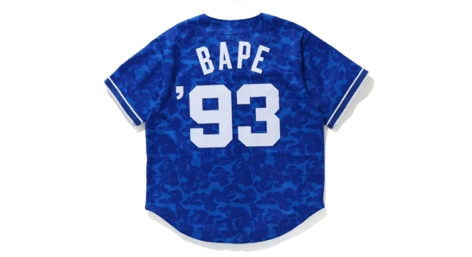Баскетбольная джерси BAPE x Mitchell & Ness Dodgers Jersey Blue