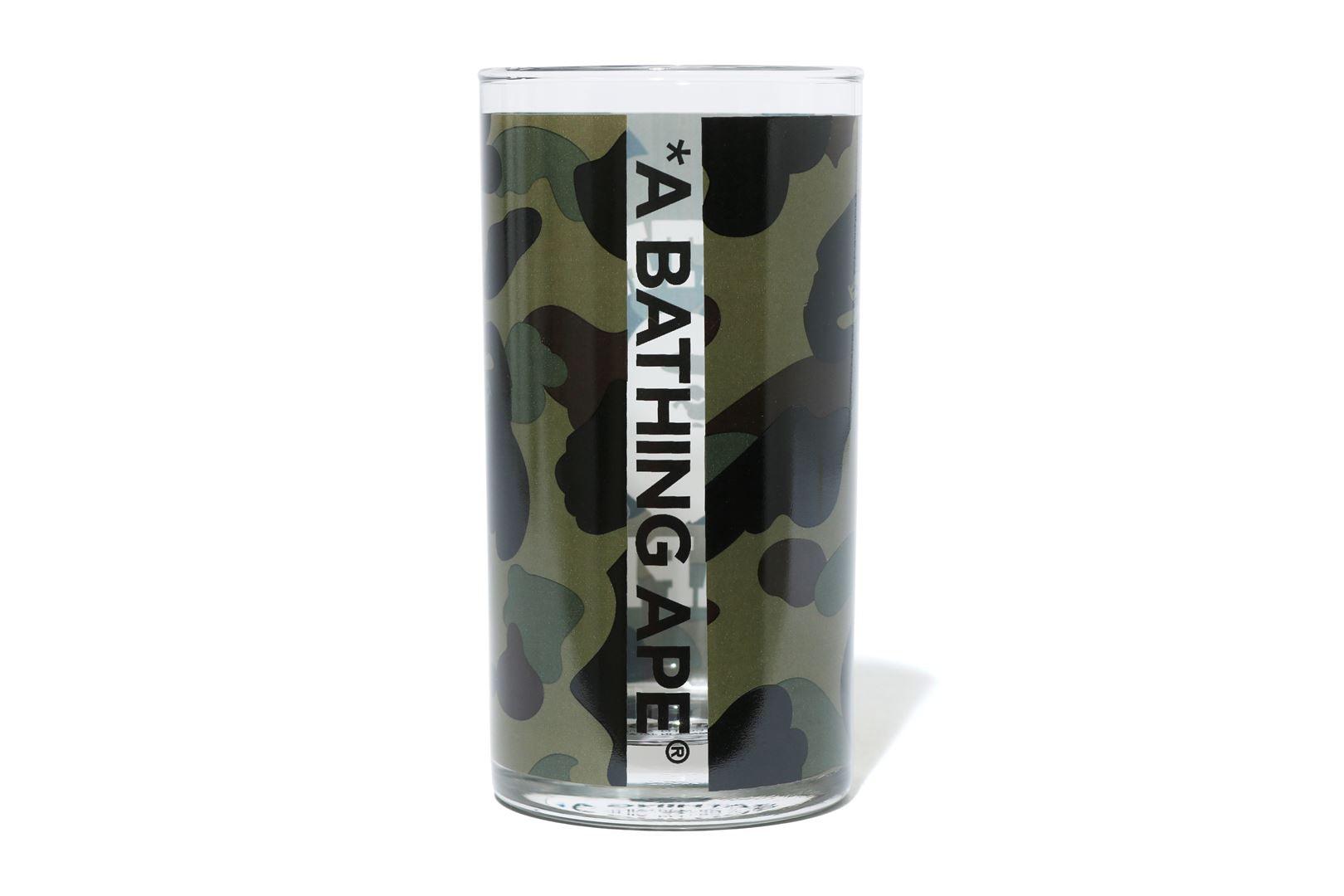 Стеклянный стакан BAPE 1st Camo College Glass Cup Green