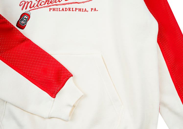 Худи GRAF&WU x Mitchell & Ness Cream Red Hoodie