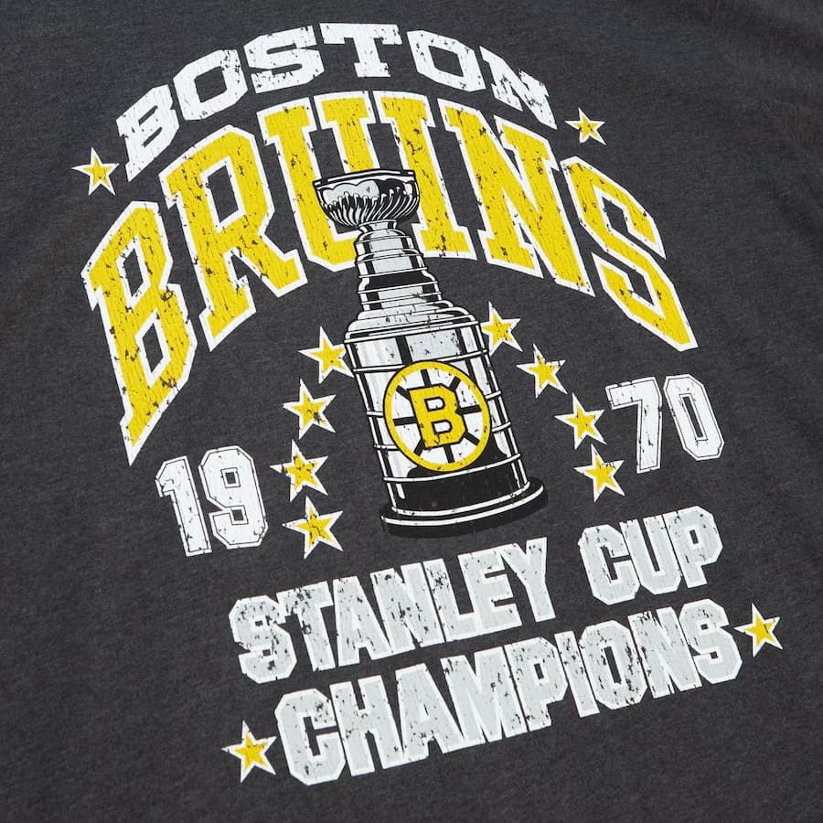 Футболка Mitchell & Ness Black Boston Bruins Cup Chase T-Shirt