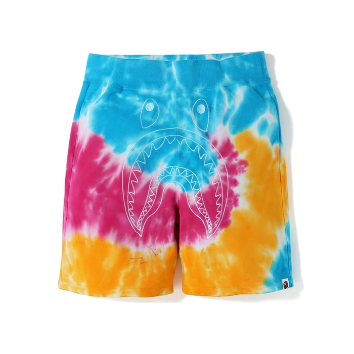 Спортивные шорты BAPE Tie Dye Shark Sweat (SS19) Shorts Multi