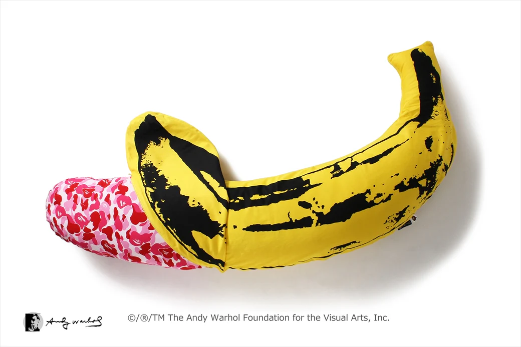 Мягкая подушка BAPE ABC Camo Andy Warhol Banana