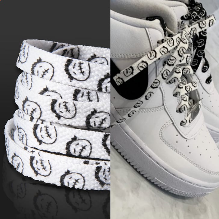 Шнурки Gorilla Guard Nike Air Force 1 Frown White Laces