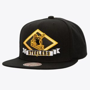 Mitchell-Ness-Black-Pittsburgh-Steelers-Diamonds-Up-Snapback-Hat-300x300