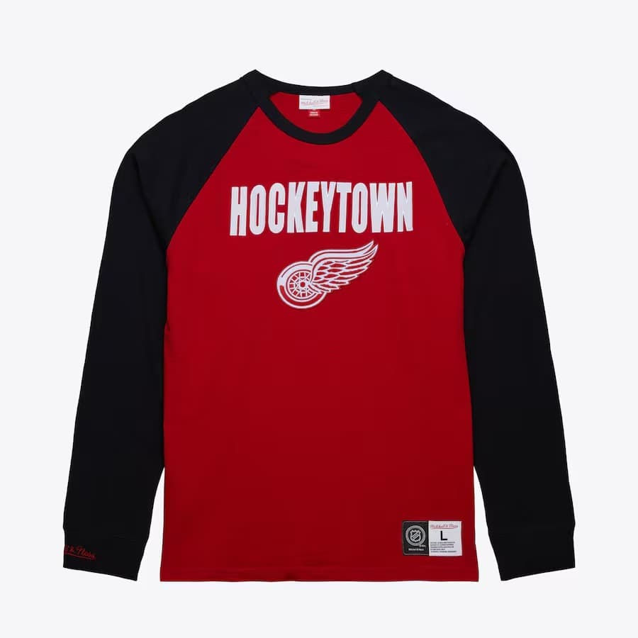 Лонгслив Mitchell & Ness Red Detroit Red Wings Legendary Slub Long Sleeve T-Shirt