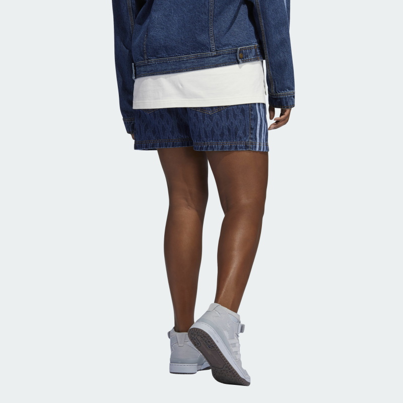 Спортивные шорты adidas Ivy Park Monogram Denim Shorts (All Gender) Dark Denim