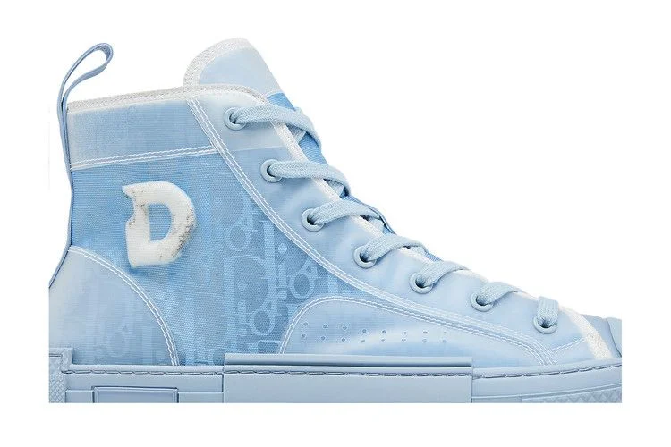 Кроссовки Daniel Arsham x Dior B23 High 'Dior Oblique - Light Blue'