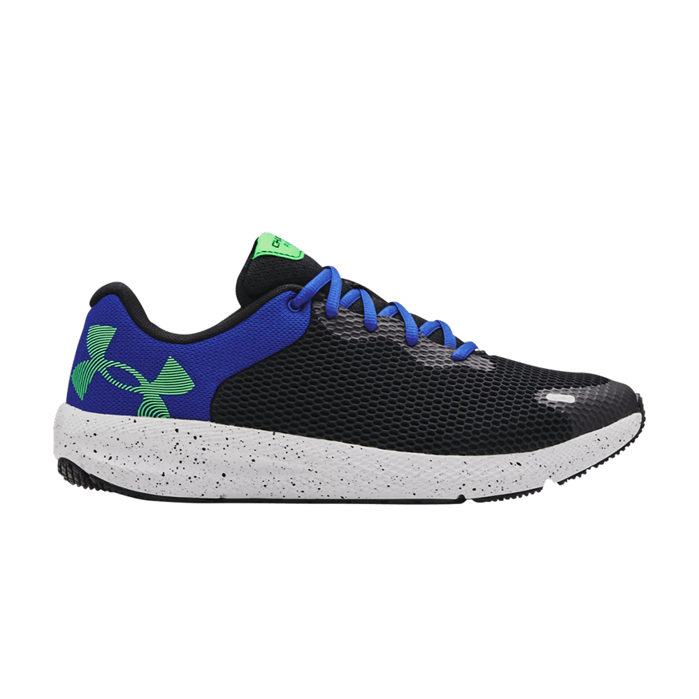 Кроссовки Under Armour Charged Pursuit 2 'Big Logo Speckle - Black Blue Green'