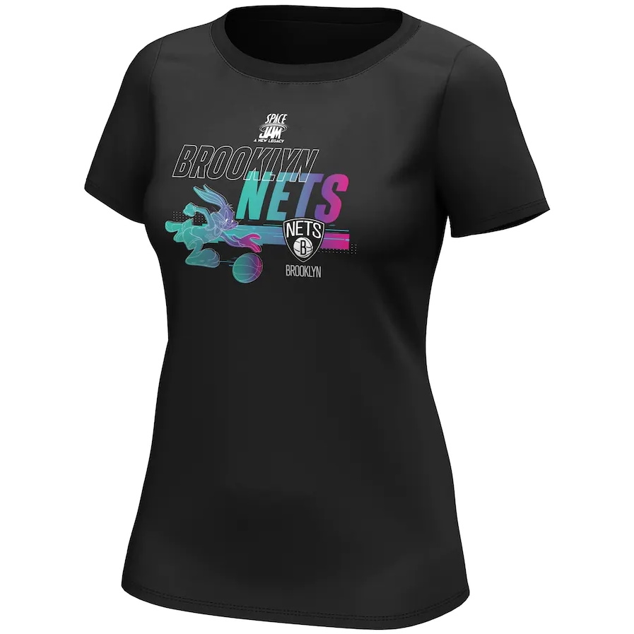 Футболка Brooklyn Nets Fanatics Branded Space Jam Baller Bugs T-Shirt – Womens