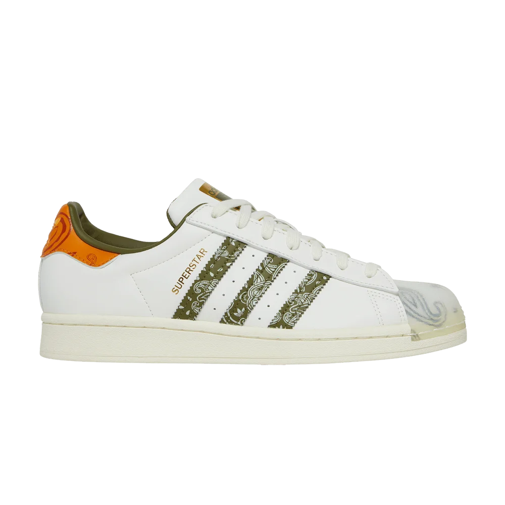 Кроссовки Adidas Superstar 'Bandana - Off White Focus Orange'