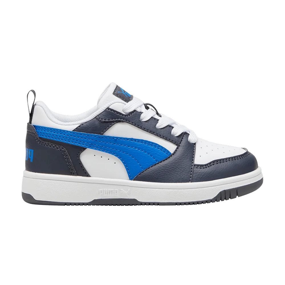 Кроссовки Puma Rebound V6 Low Little Kid 'Hyperlink Blue Galactic Grey'