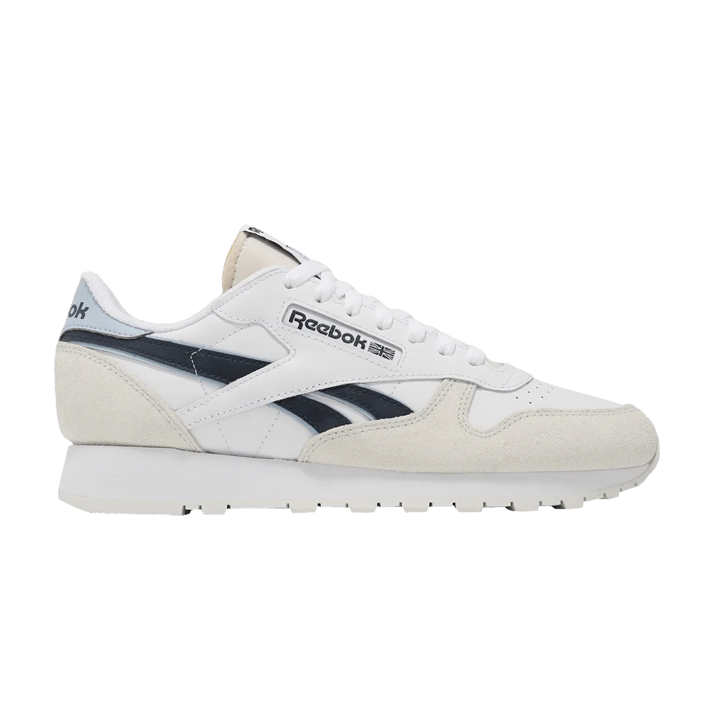 Кроссовки Reebok Classic Leather 'White Black Pale Blue'