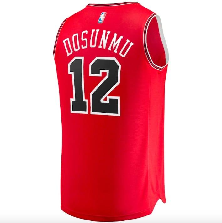 2021-22-Chicago-Bulls-12-Ayo-Dosunmu-Fast-Break-Icon-Red-Jersey-3