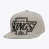 Mitchell-Ness-Gray-Los-Angeles-Kings-Vintage-XL-Logo-Snapback-Hat-100x100