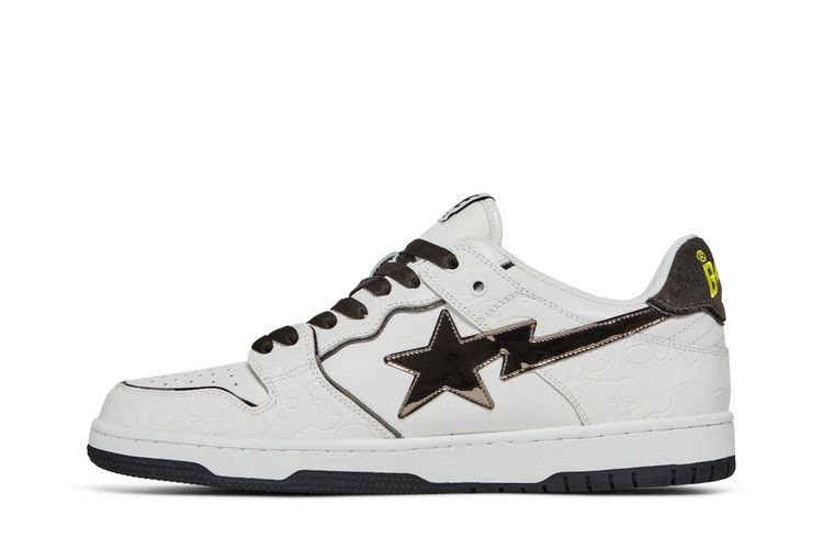 Кроссовки BAPE Sk8 Sta 'White Metallic Silver'