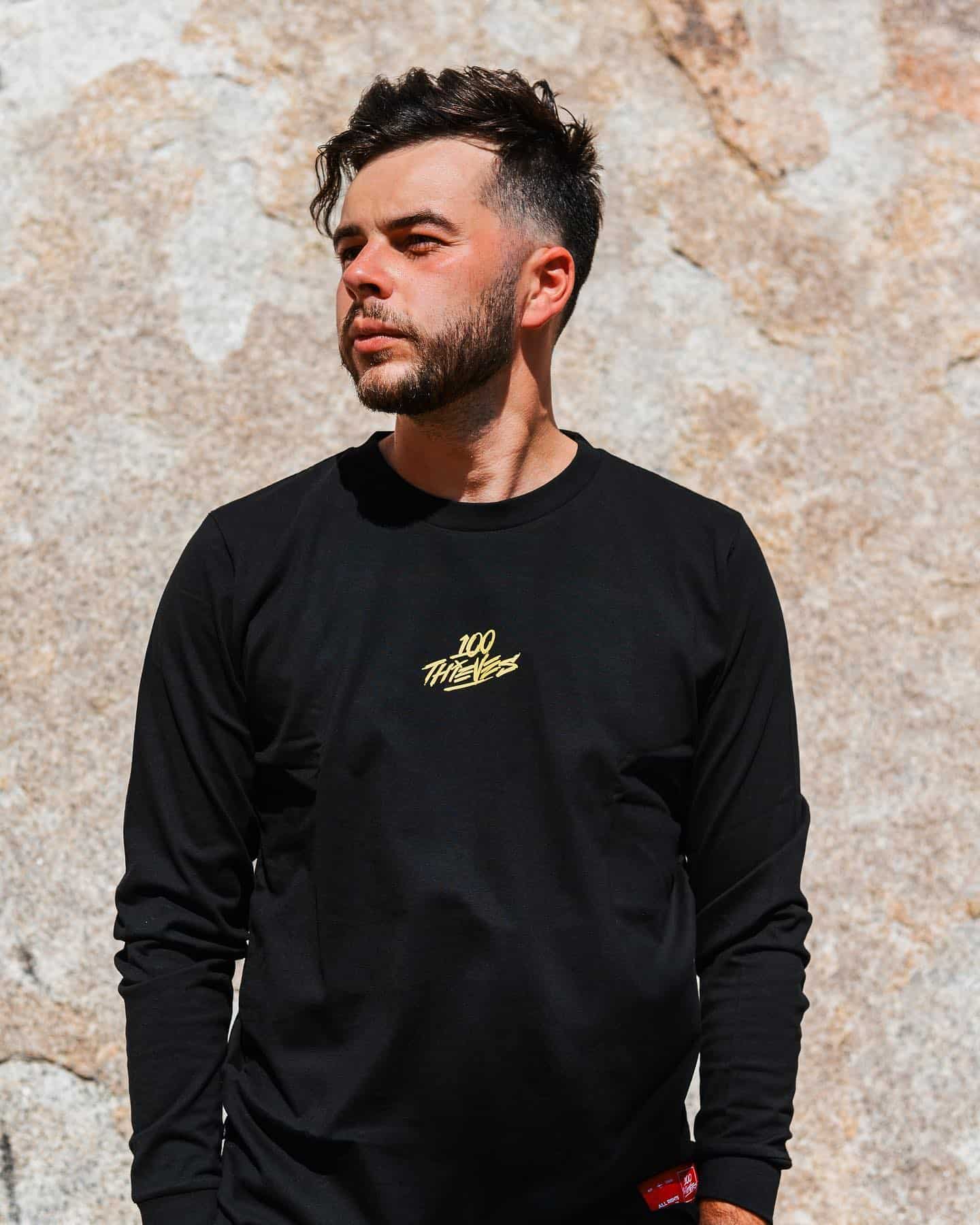Футболка 100 Thieves No Camping L/S T-shirt Black