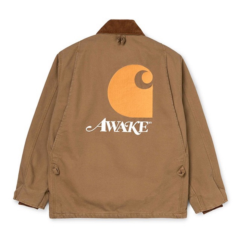 Куртка Awake x Carhartt WIP Michigan Chore Coat Brown