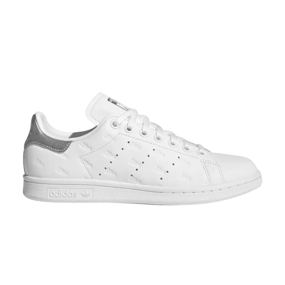 Krossovki-Adidas-Wmns-Stan-Smith-Debossed-Logos-White-Metallic-Silver