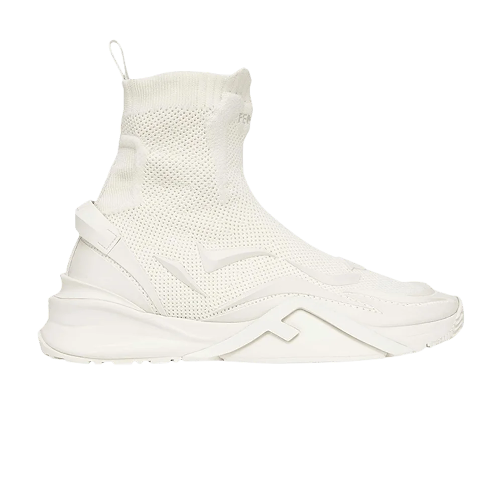 Krossovki-Fendi-Flow-High-White-Ice