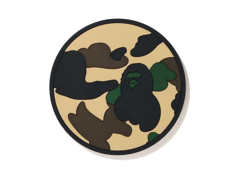 Костер BAPE 1st Camo Reversible Rubber Coaster Yellow