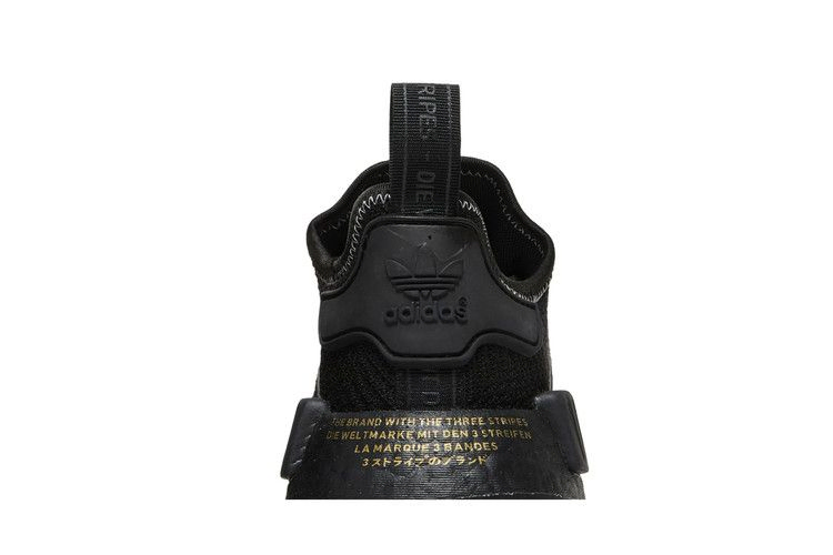 Кроссовки Adidas NMD_R1 'Black Gold Metallic'
