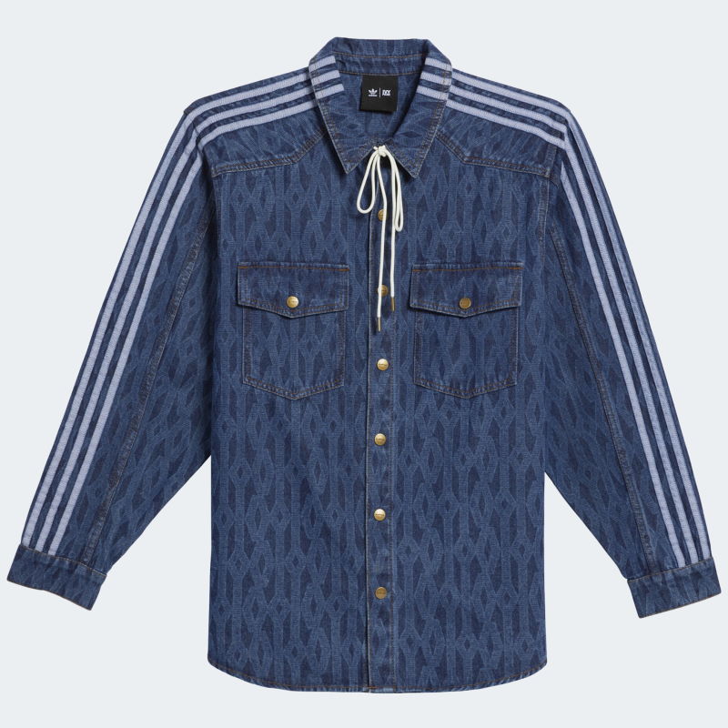 Рубашка adidas Ivy Park Monogram Denim Shirt (All Gender) Dark Denim