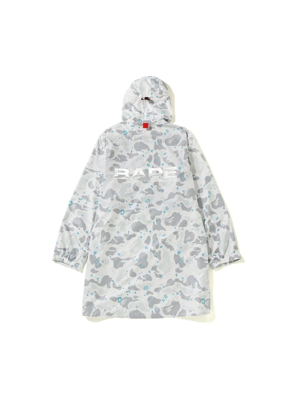 Куртка с капюшоном BAPE Space Camo Long Hoodie Jacket White