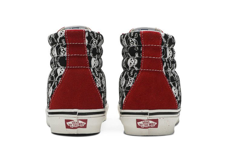Кроссовки Vans Sk8-Hi 38 DX 'Skulls Red Black'