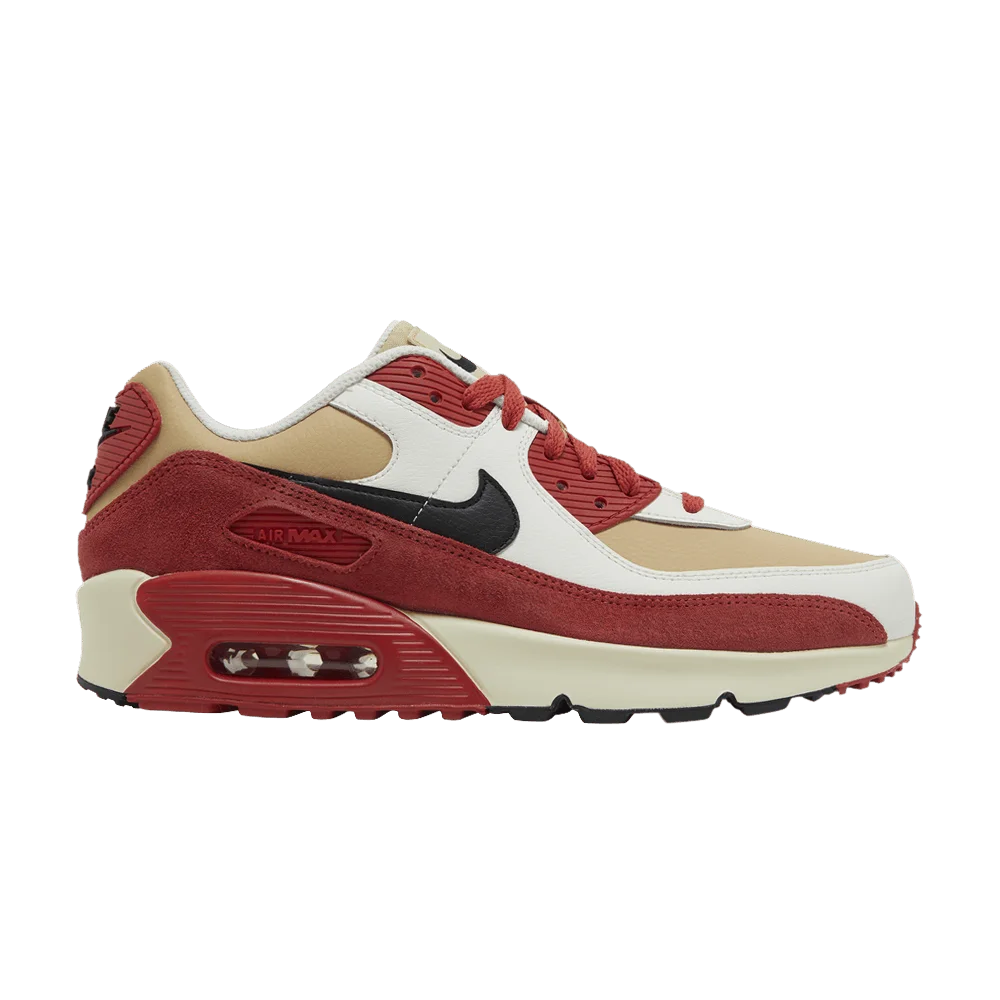 Krossovki-Nike-Air-Max-90-Leather-GS-Sesame-Red-Clay