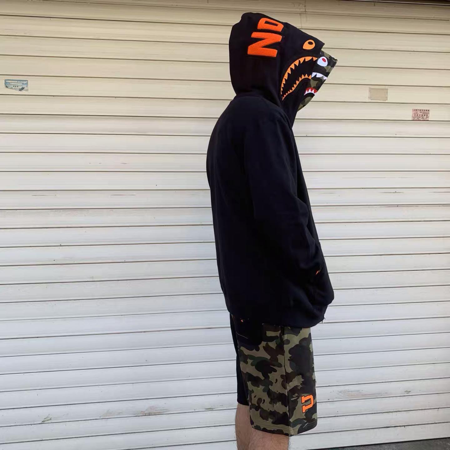 BAPE-x-Undefeated-Double-Shark-Full-Zip-Hoodie-Black-10