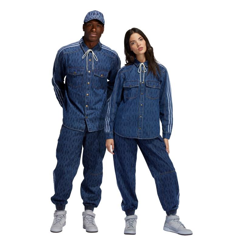 Спортивные штаны adidas Ivy Park Monogram Denim Track Pants (All Gender) Dark Denim
