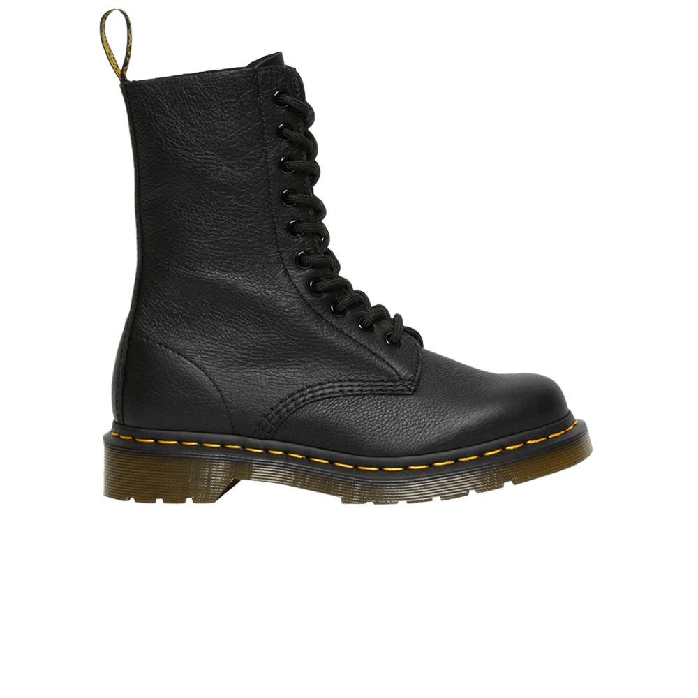 Dr. Martens Wmns 1490 Virginia Leather Mid Calf Boot 'Black'