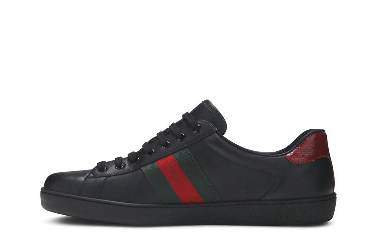 Кроссовки Gucci Ace Leather 'Black'